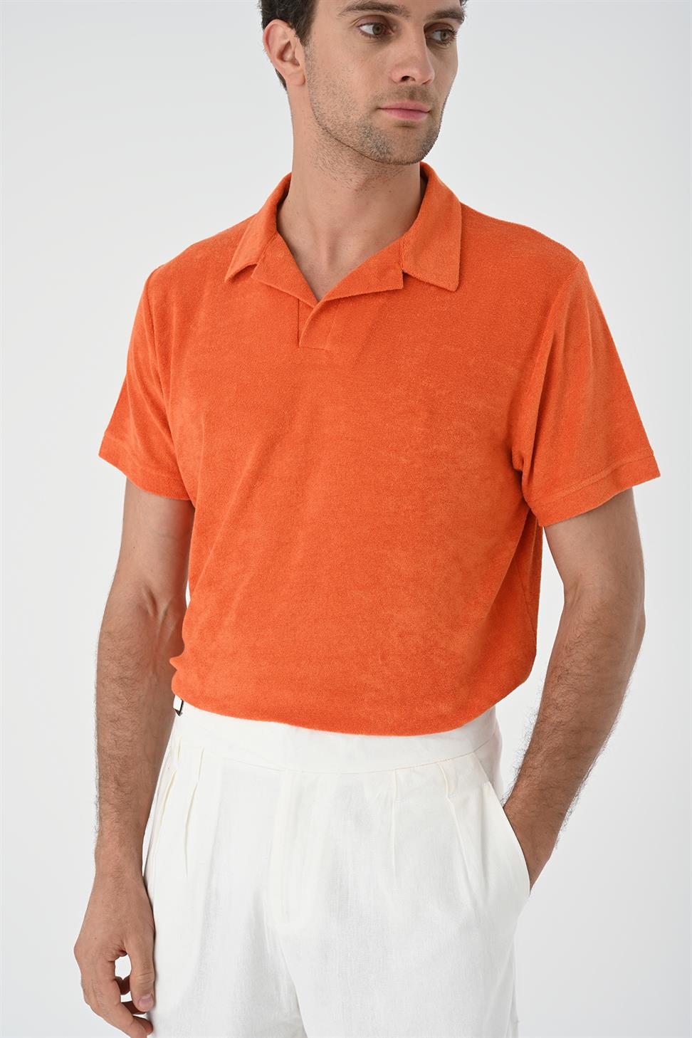 تي شيرت رجالي من قماش تيري