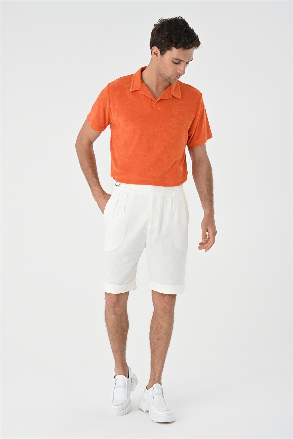 تي شيرت رجالي من قماش تيري