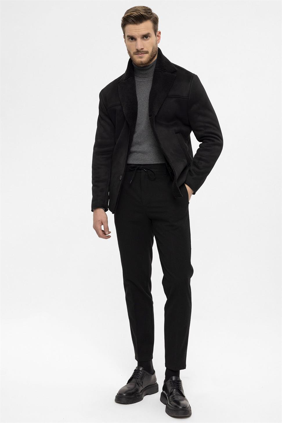 معطف جلد الغنم للرجال