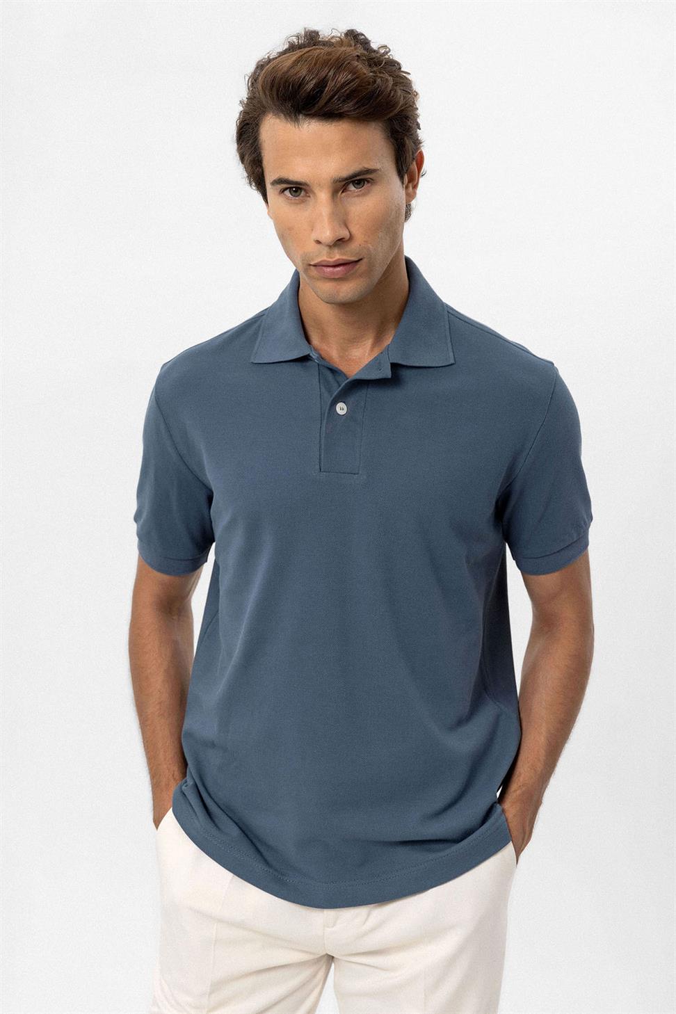 تي شيرت بياقة بولو للرجال