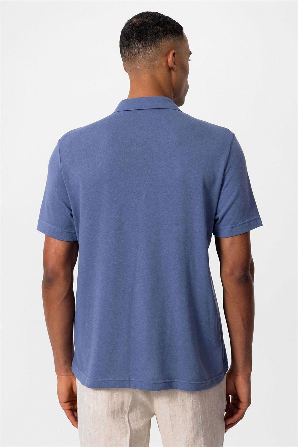 تي شيرت بولو بسحاب للرجال