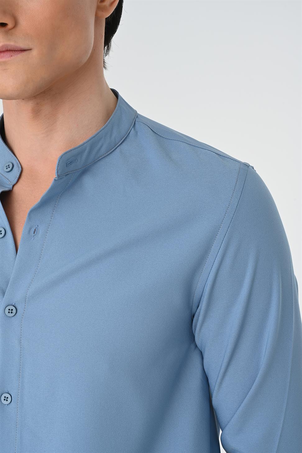 Antioch İndigo Regular Fit Hakim Yaka Erkek Gömlek