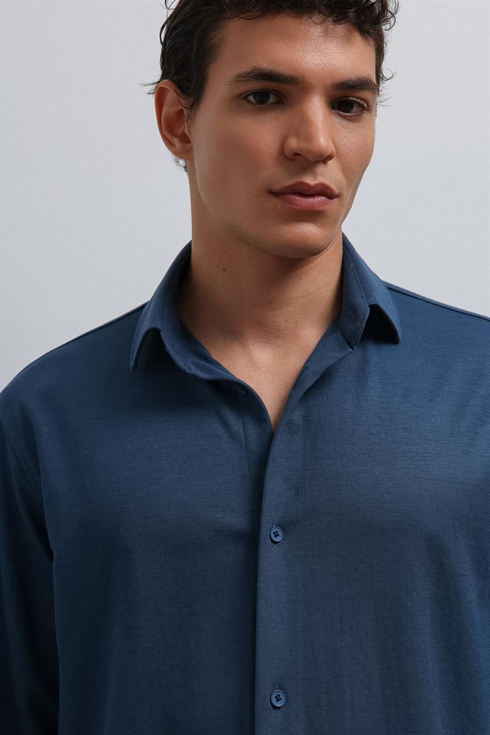Antioch İndigo Relax Fit Erkek Gömlek