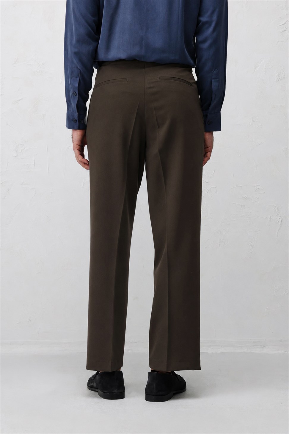 Antioch Kahve 1 Relax Fit Pilili Erkek Pantolon