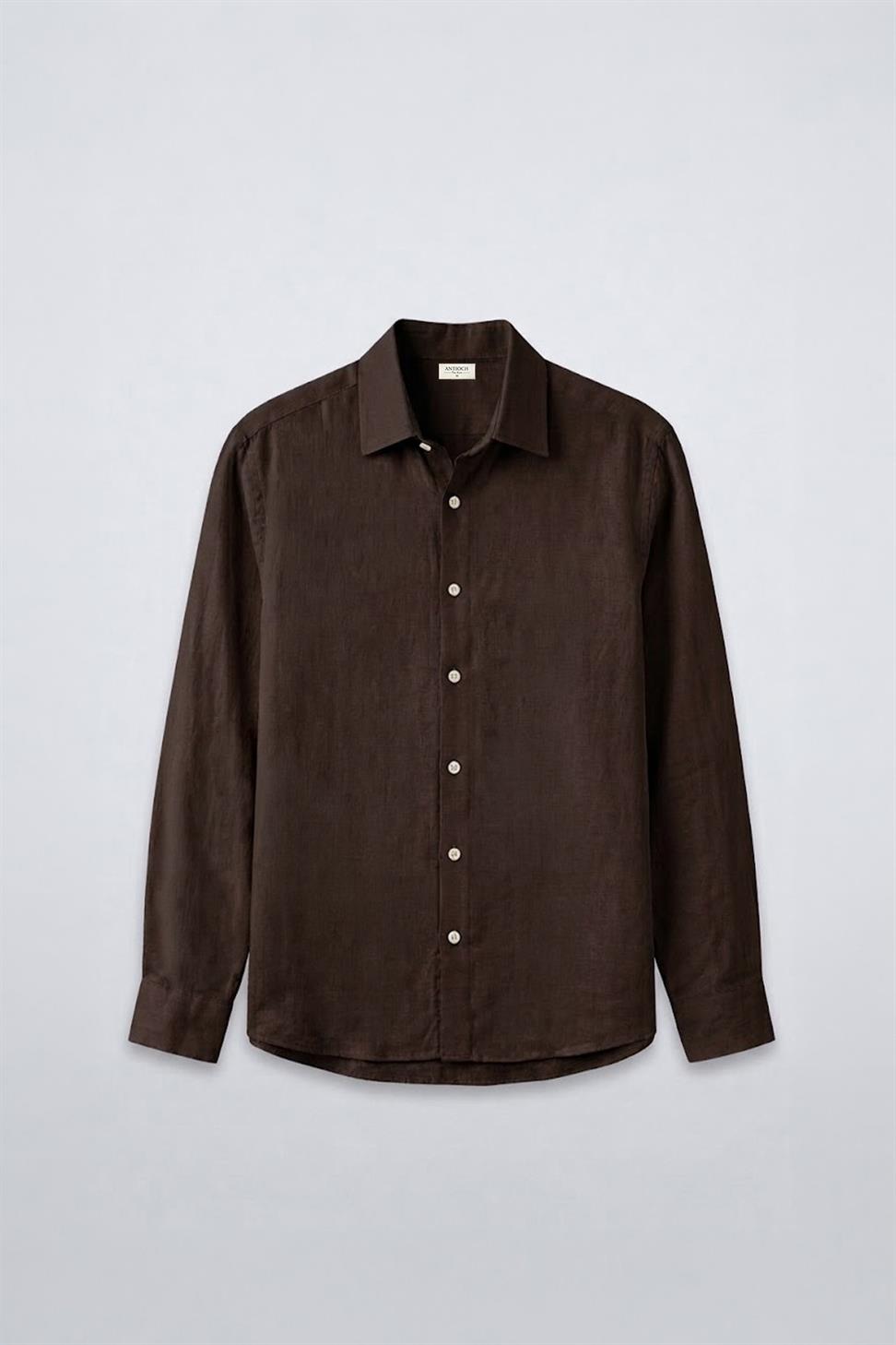 100% Linen Relax Fit Mens Shirt