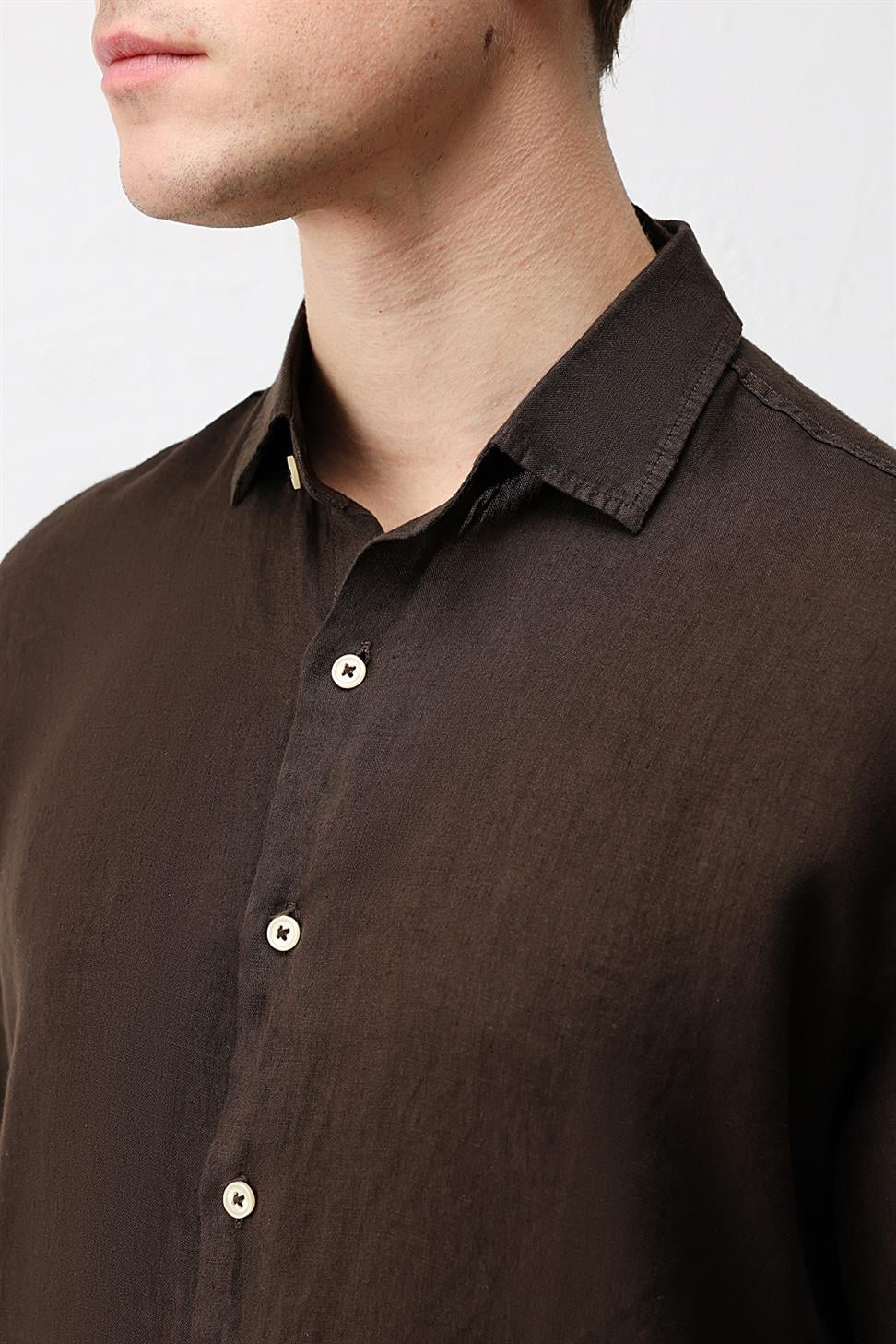 100% Linen Relax Fit Mens Shirt