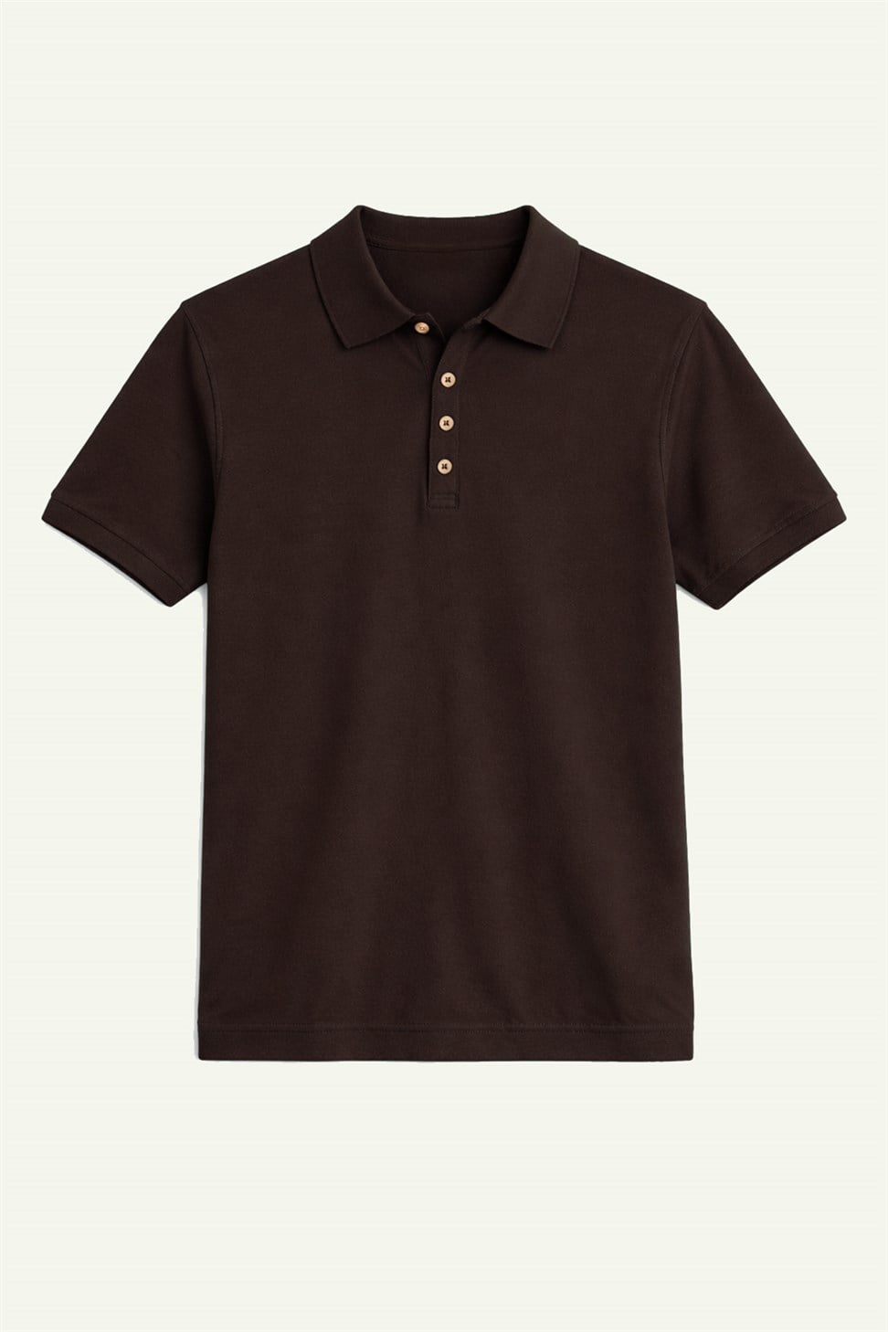 Antioch Kahve Düğmeli Polo Yaka Erkek T-Shirt