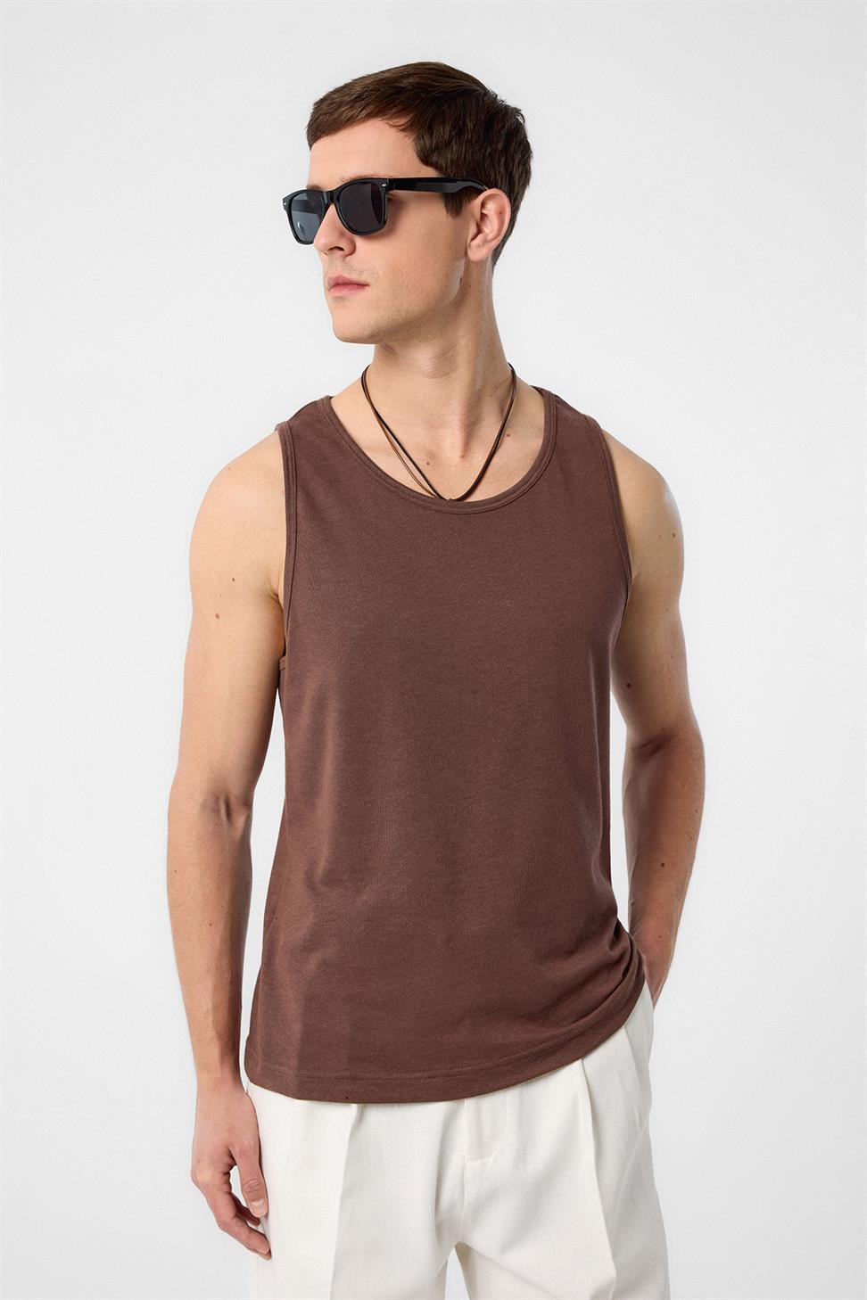 Antioch Kahve Basic Erkek Atlet