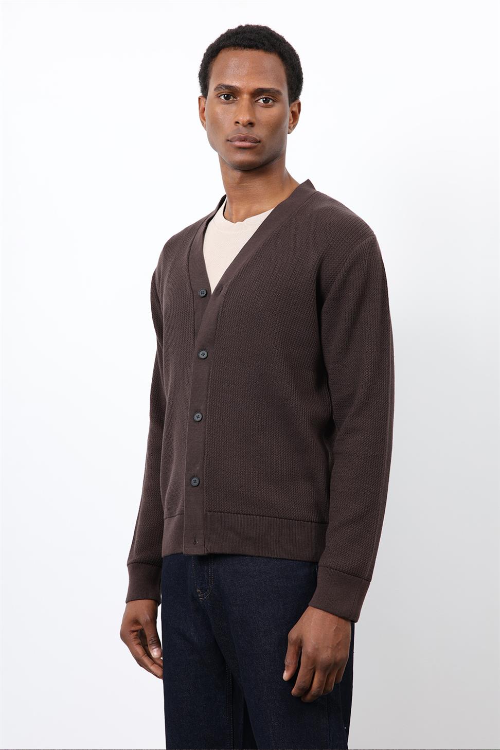 Antioch Kahve Basic Erkek Hırka