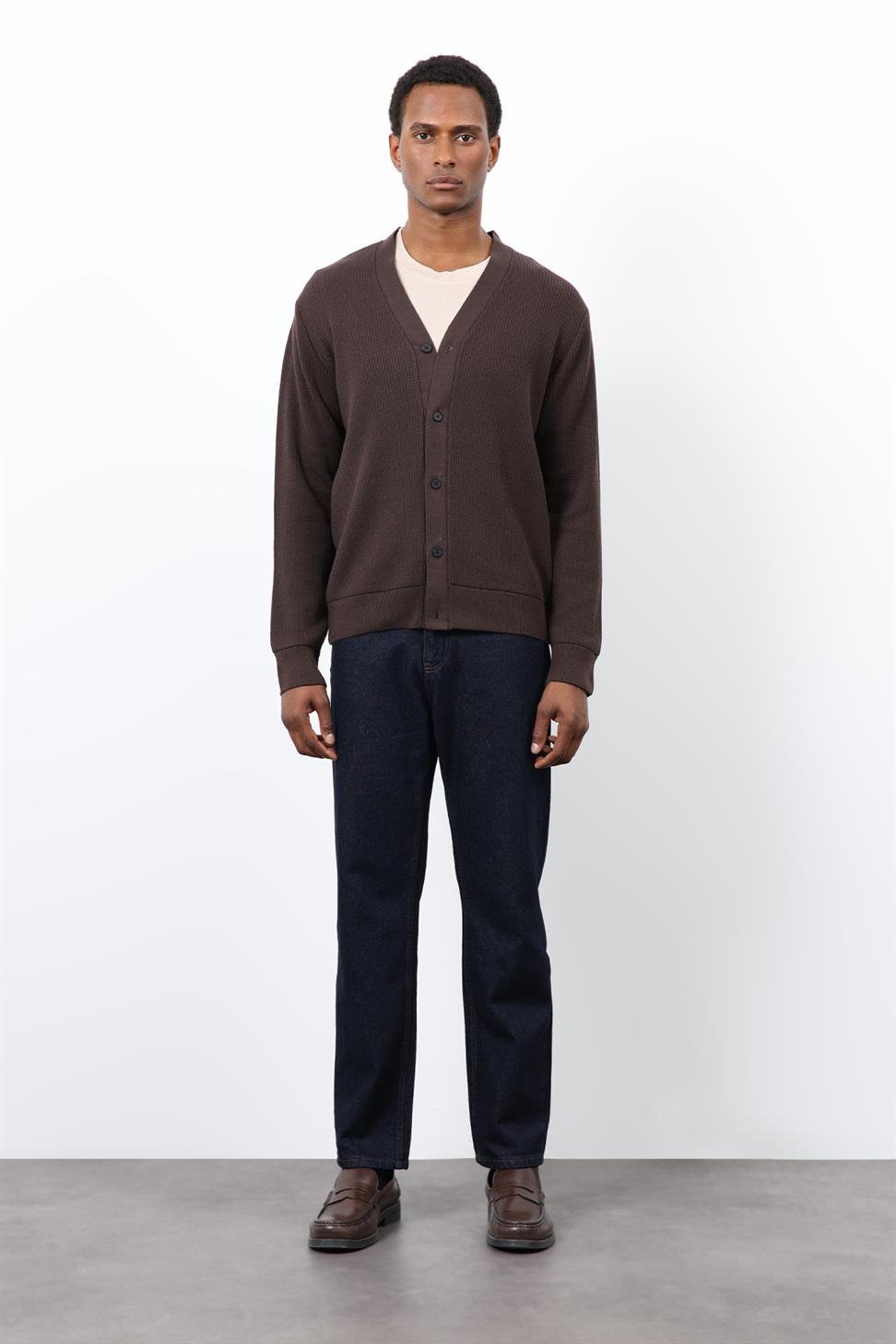 Antioch Kahve Basic Erkek Hırka