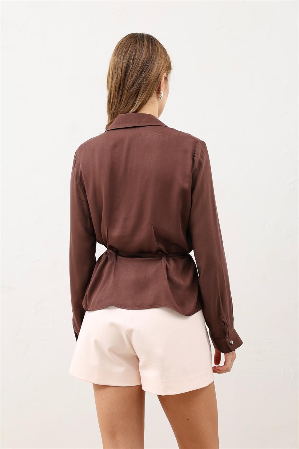Womens Shirt with a Tie-Front