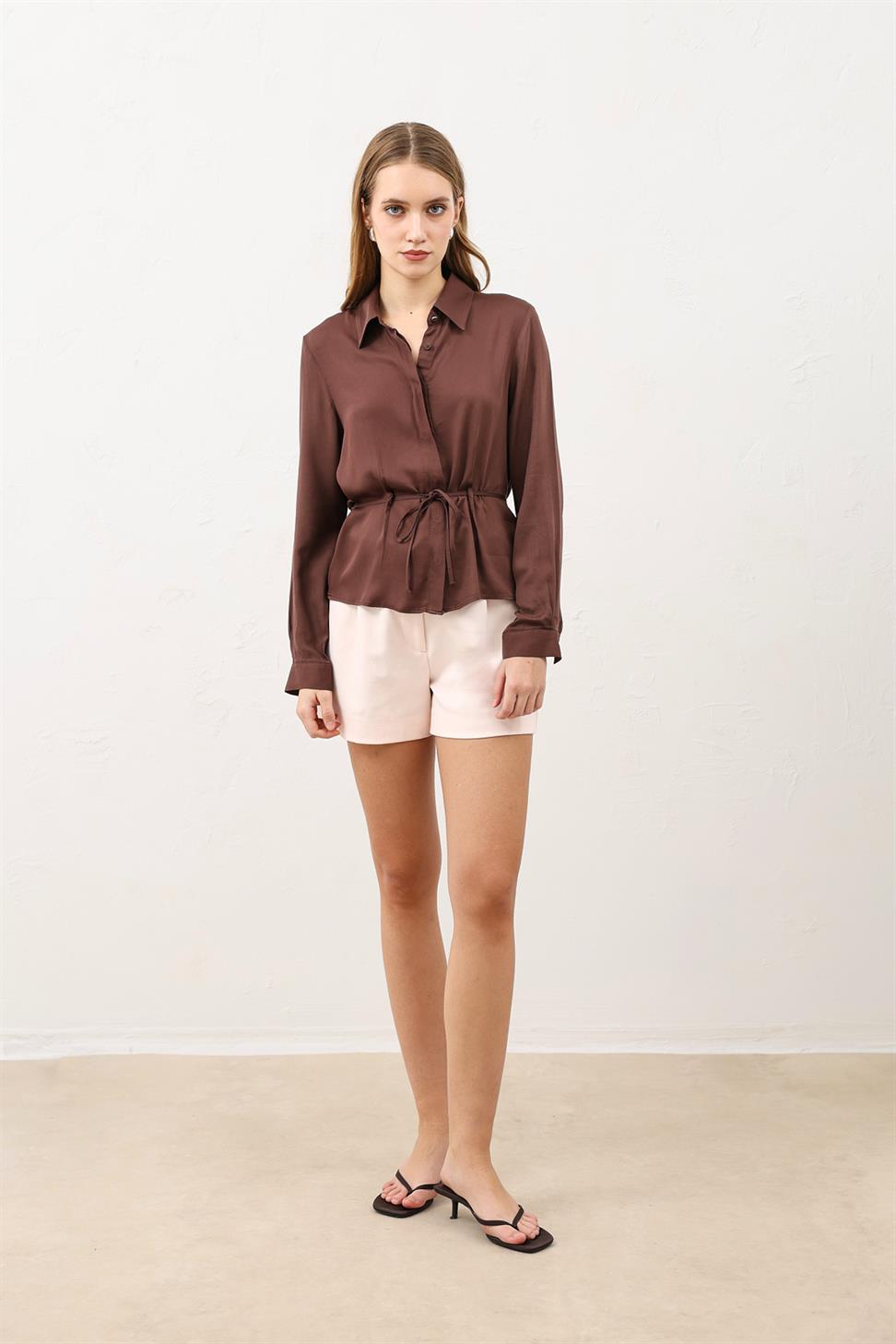Womens Shirt with a Tie-Front