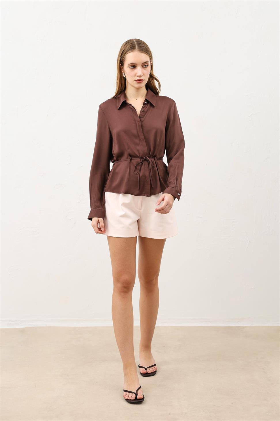 Womens Shirt with a Tie-Front