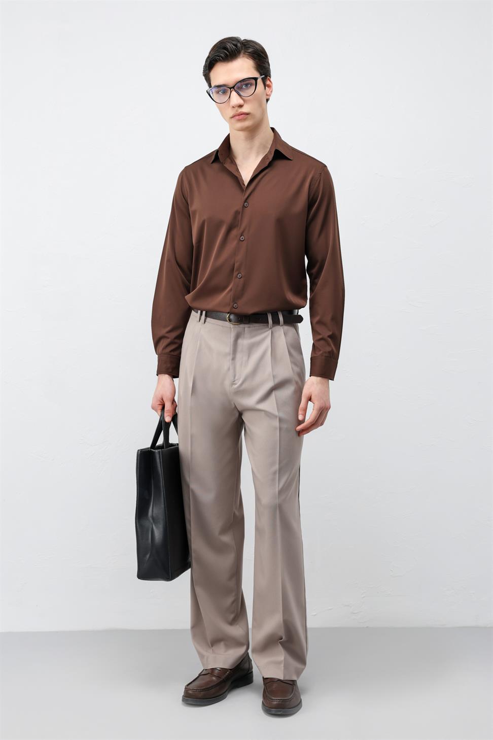 قميص رجالي من طراز Comfort Slim