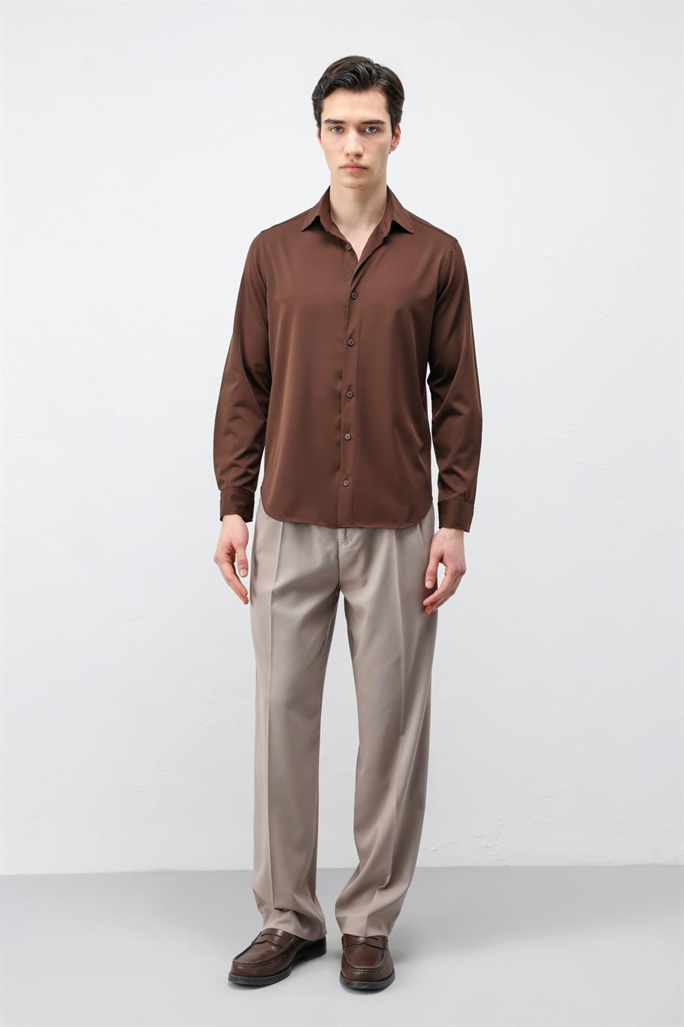 قميص رجالي من طراز Comfort Slim