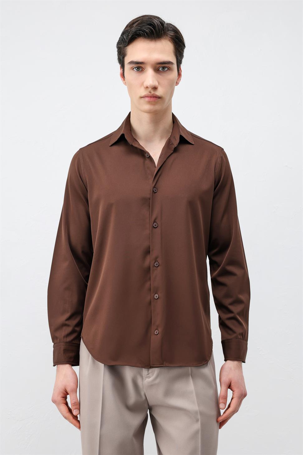 قميص رجالي من طراز Comfort Slim
