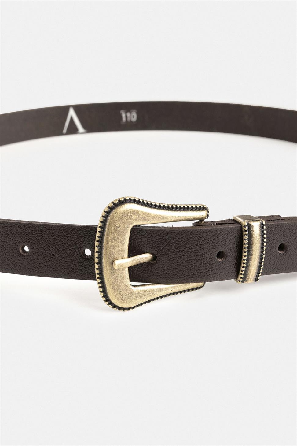 Antioch Kahve Erkek Deri Kemer