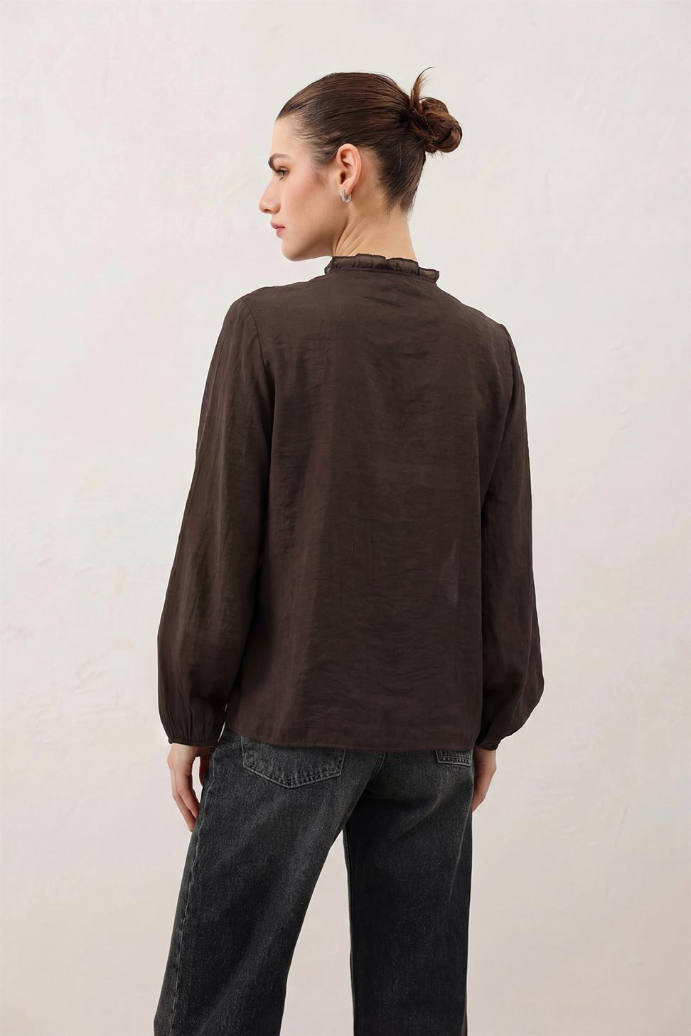 Womens Ruffled Blouse