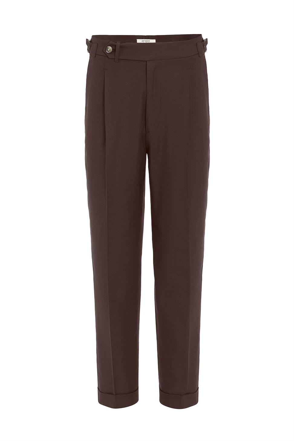 Antioch Kahve İtalyan Kesim Yüksek Bel Erkek Pantolon