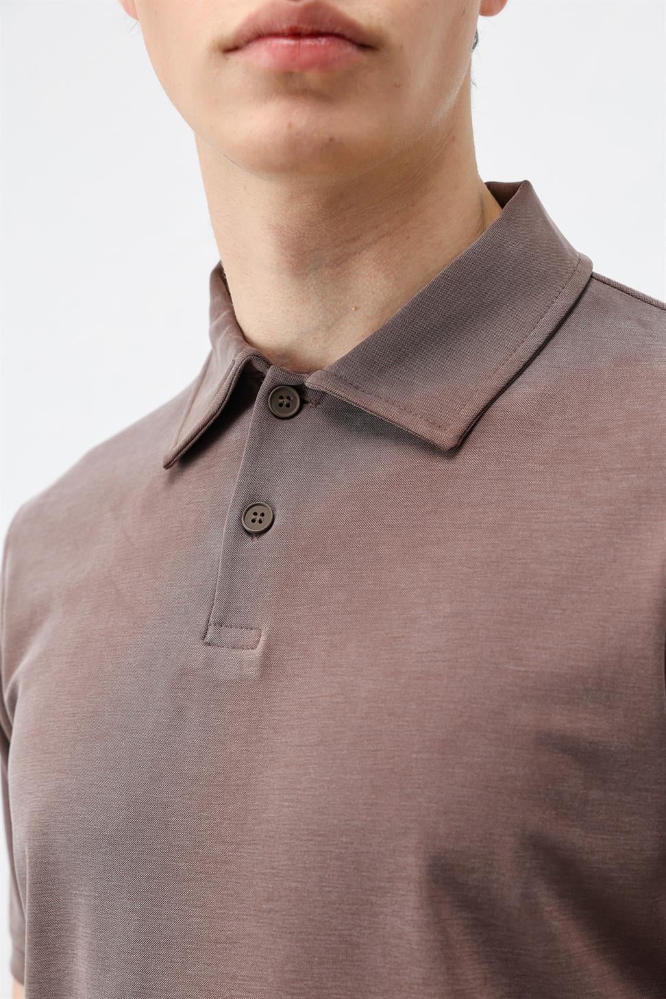 Mens Lyocell-Blend Polo Shirt