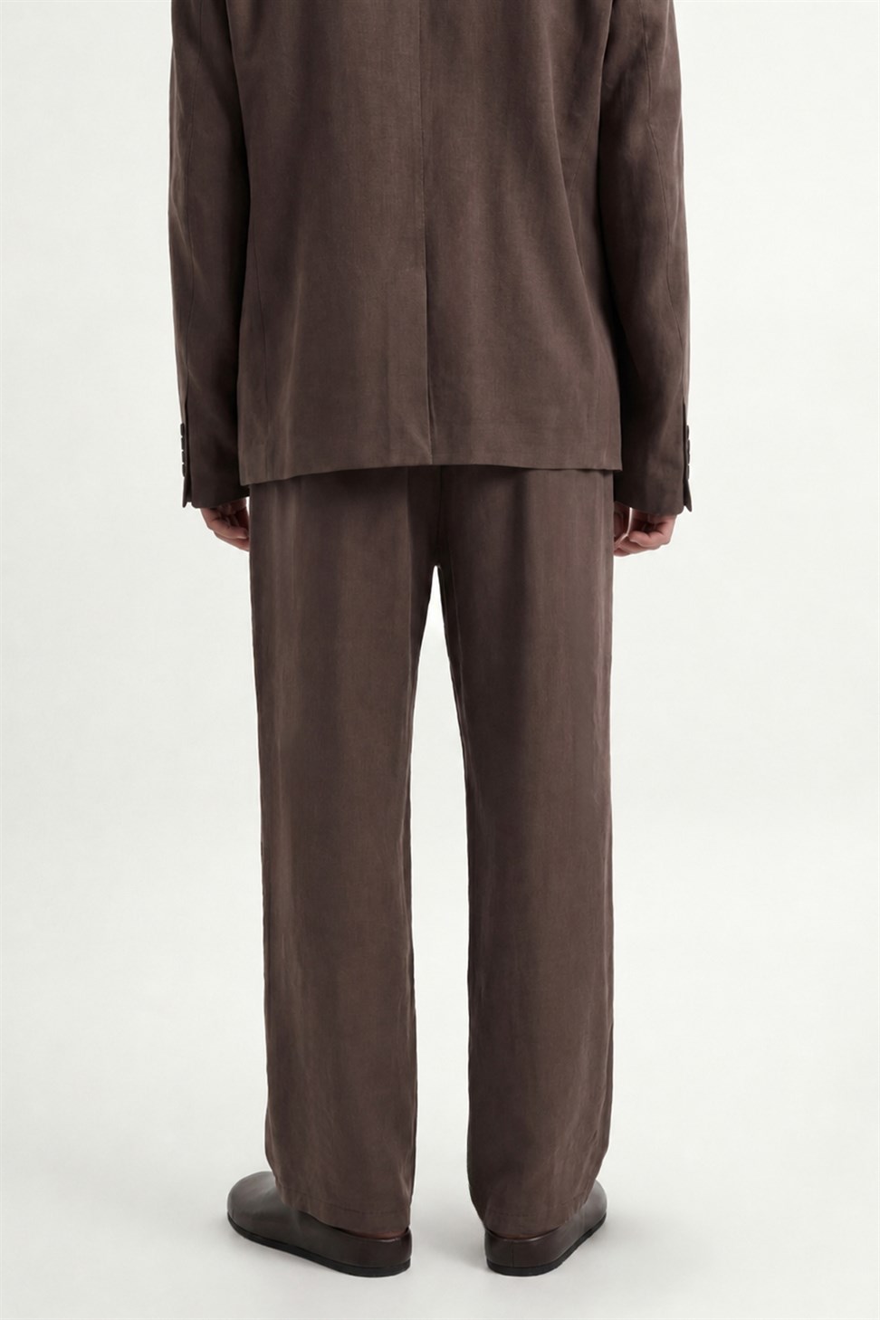 Antioch Kahve Modal Karışımlı Relaxed Pantolon