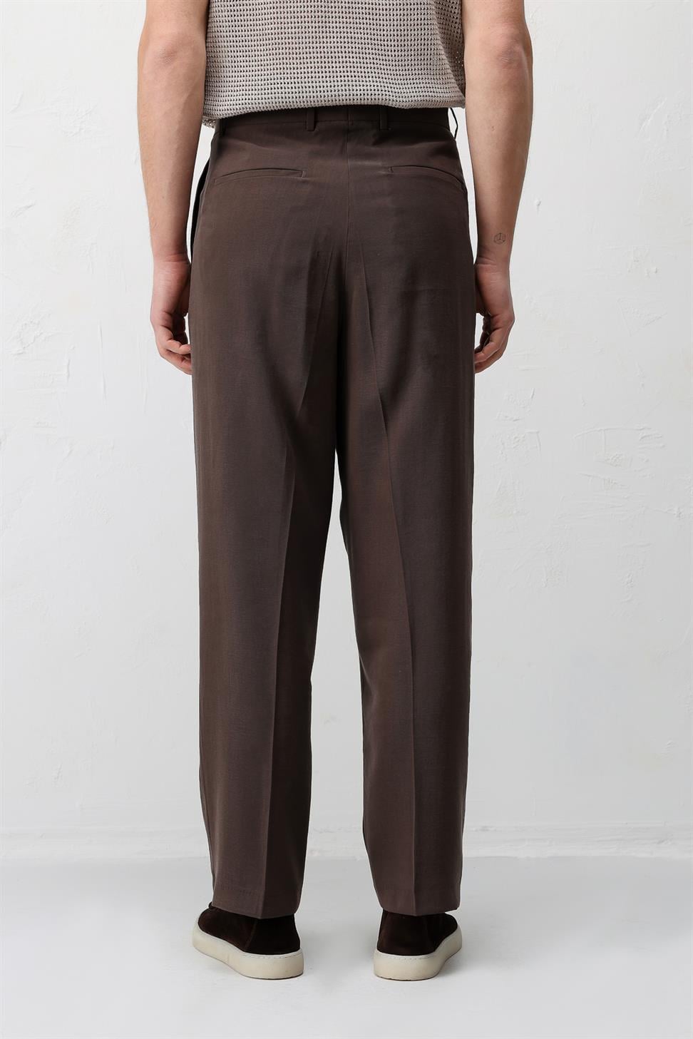 Antioch Kahve Modal Kumaş Erkek Pantolon