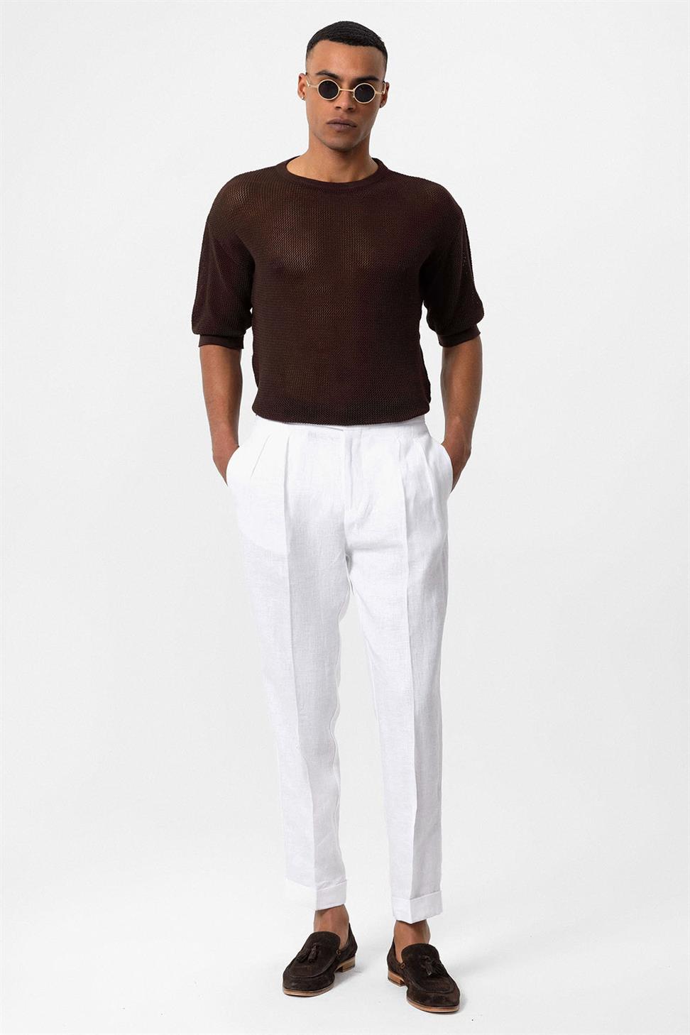 تي شيرت رجالي مخرم مخرم مخرم للرجال