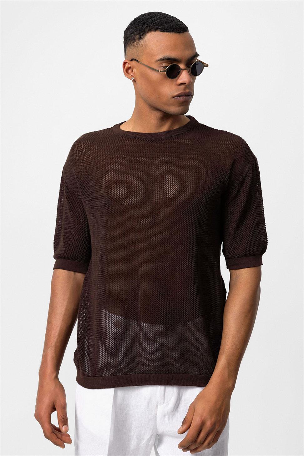 تي شيرت رجالي مخرم مخرم مخرم للرجال