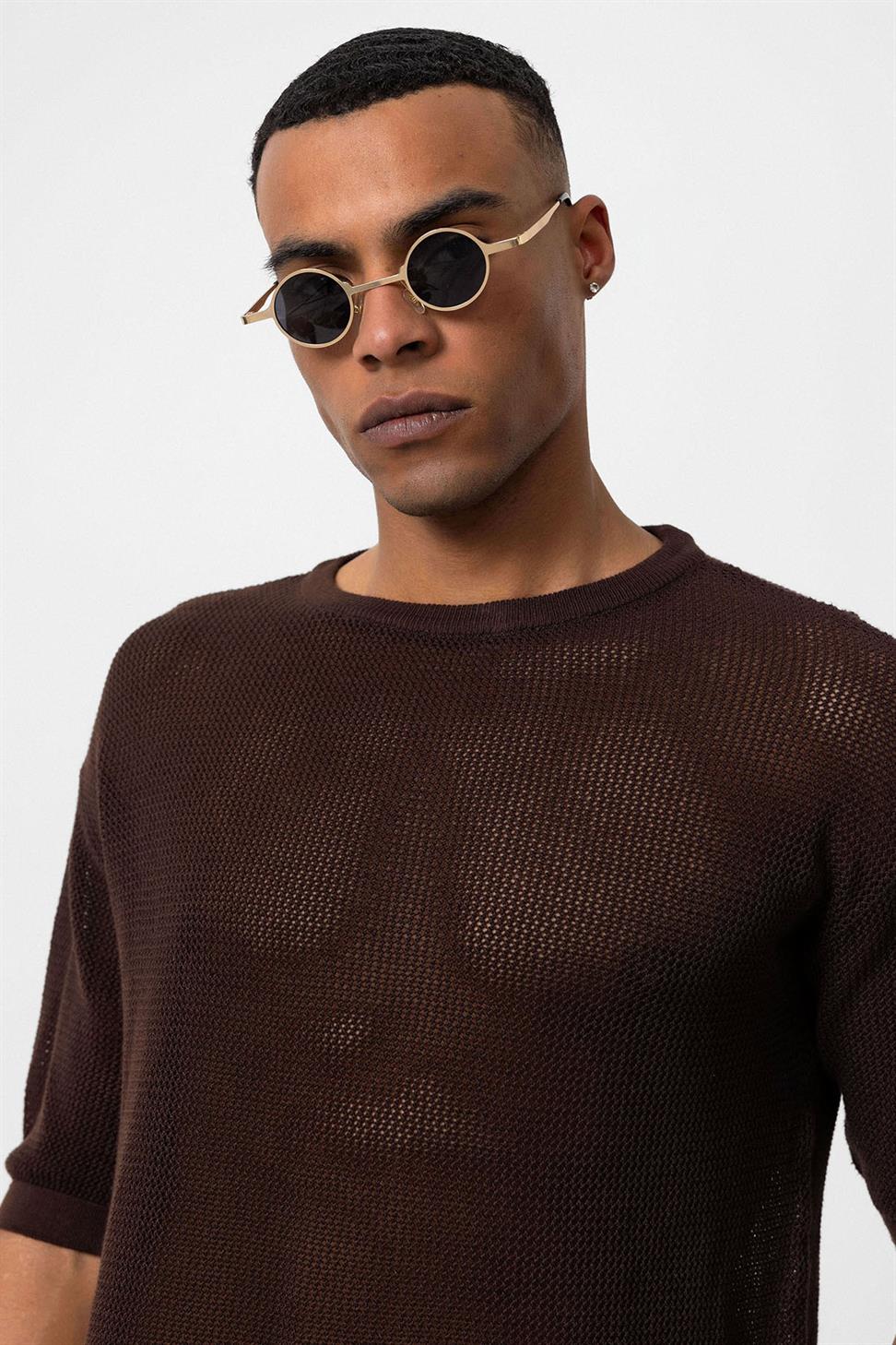 تي شيرت رجالي مخرم مخرم مخرم للرجال