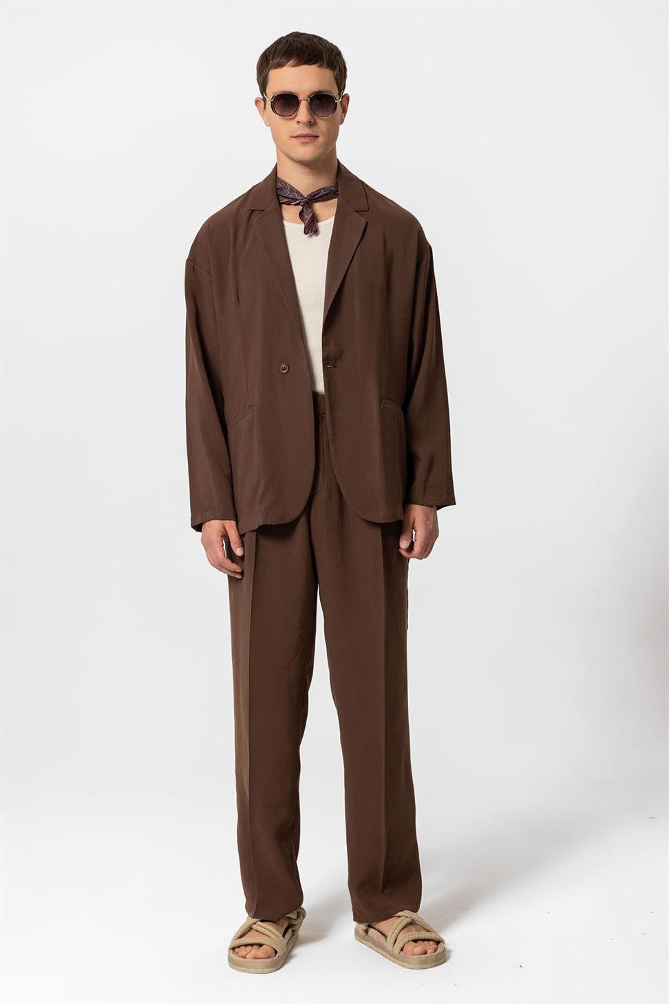 Oversized Unlined Mens Blazer Jacket