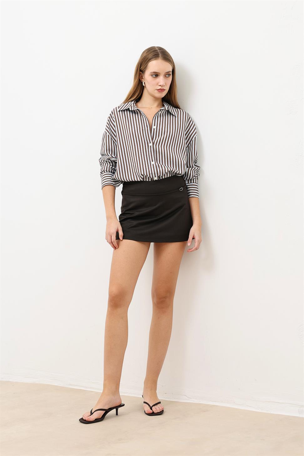 Oversized Striped Womens Shirt