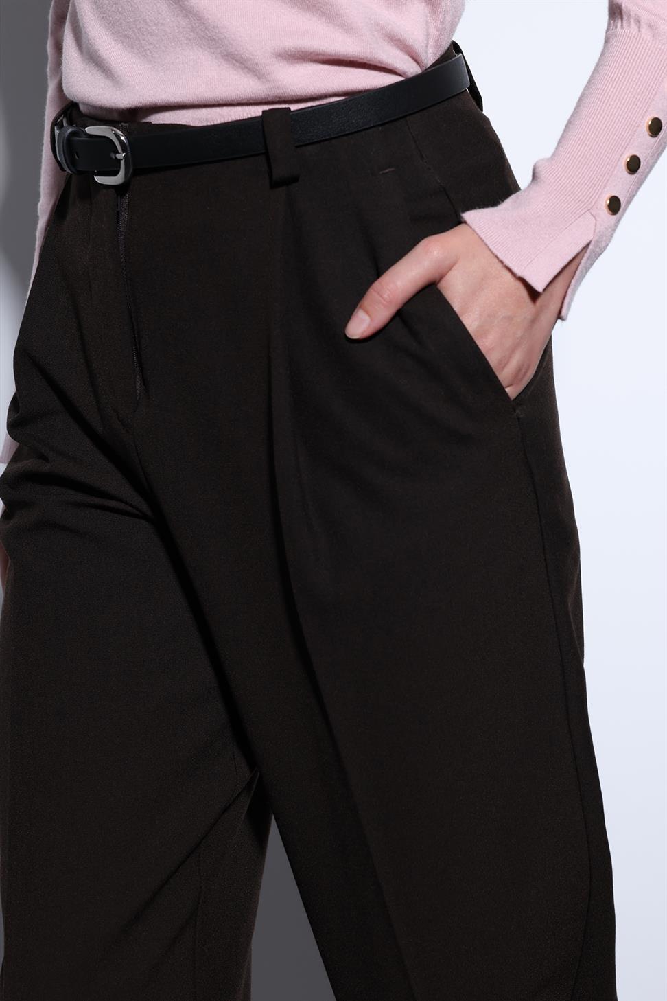 Antioch Kahve Pensli Kadın Pantolon