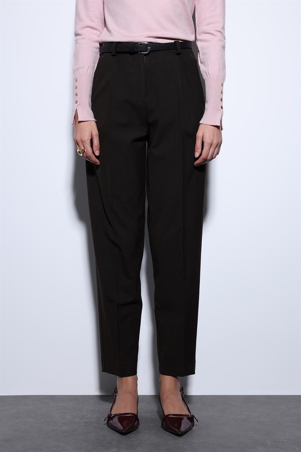 Antioch Kahve Pensli Kadın Pantolon