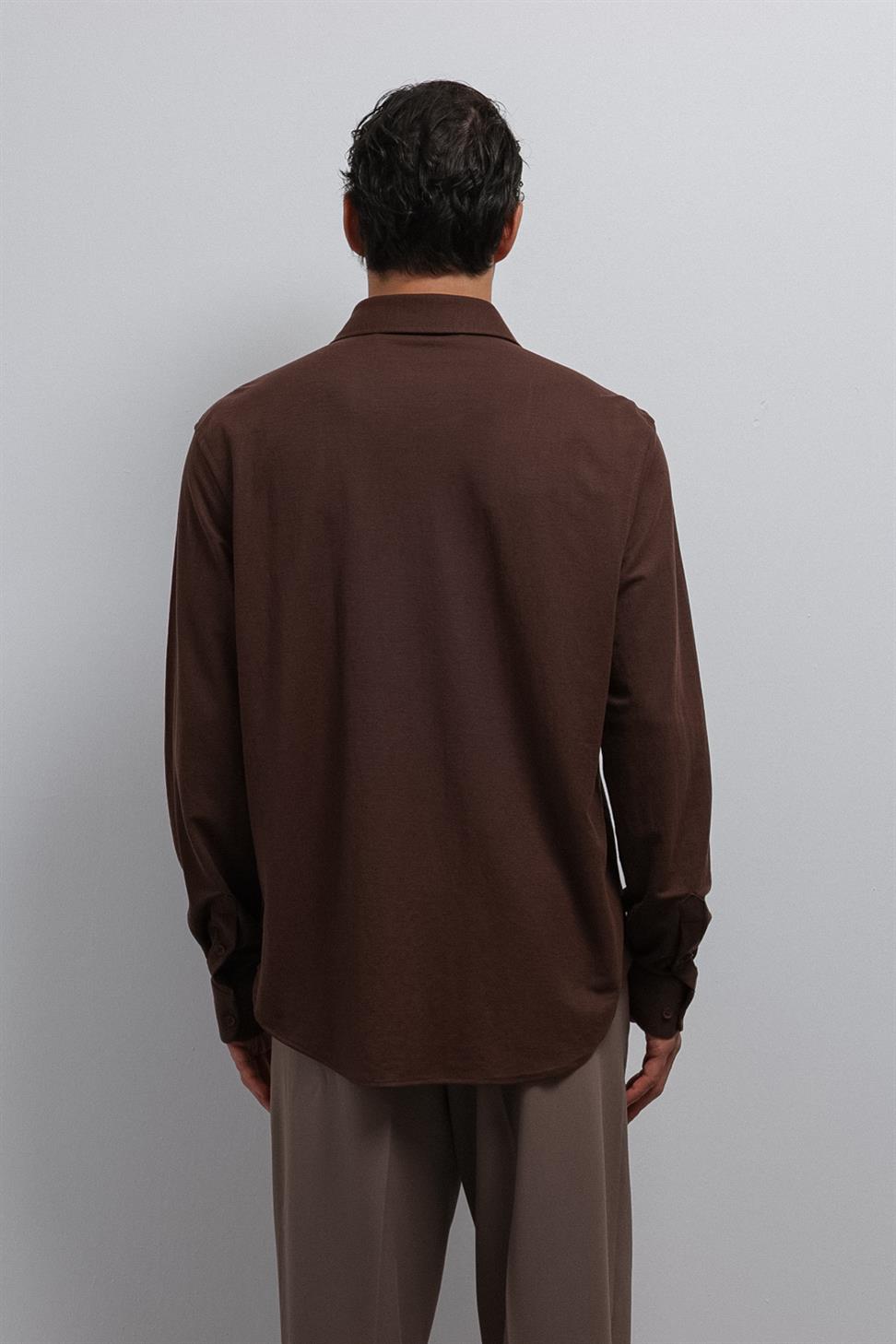 Antioch Kahve Relax Fit Erkek Gömlek