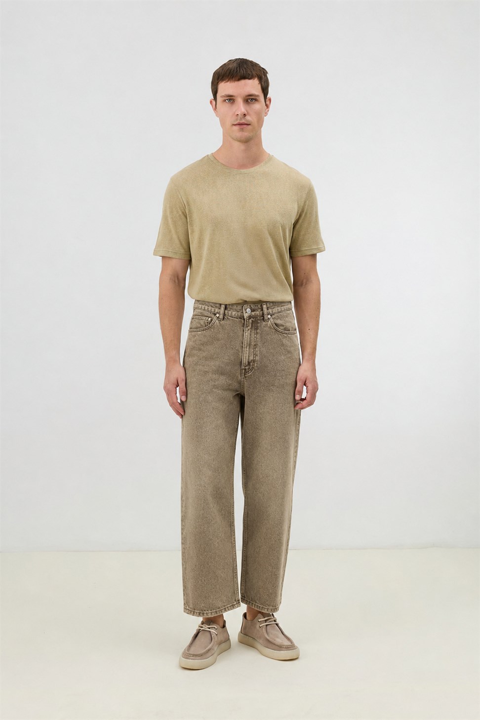 Antioch Kahve Relax Fit Erkek Jean