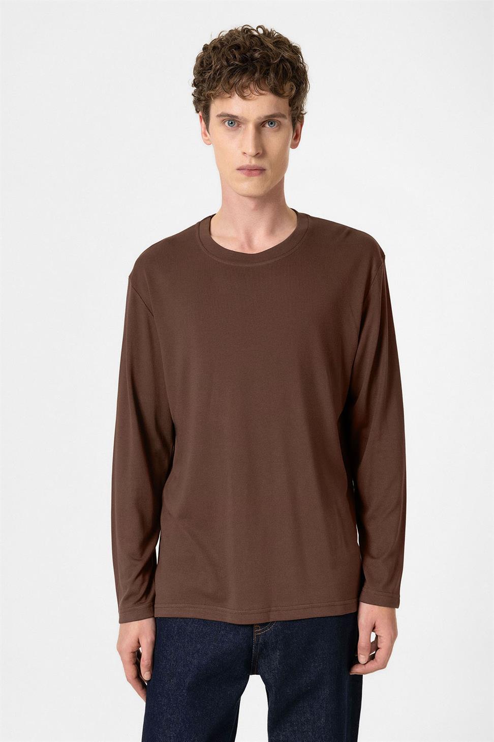 Antioch Kahve Relaxed Fit Basic Erkek T-Shirt