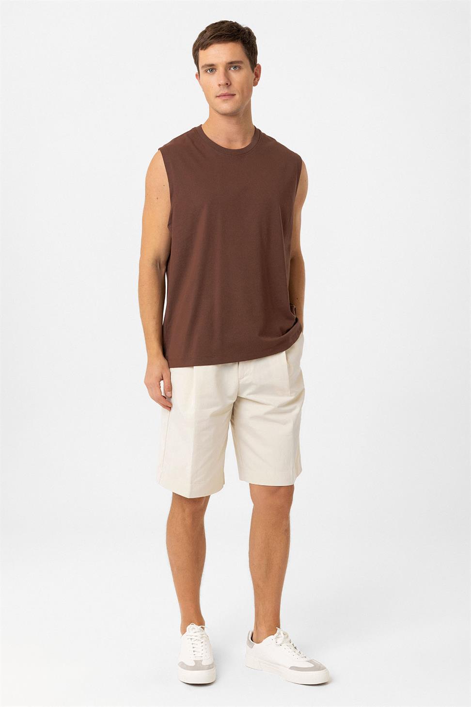 Antioch Kahve Relaxed Fit Erkek Atlet