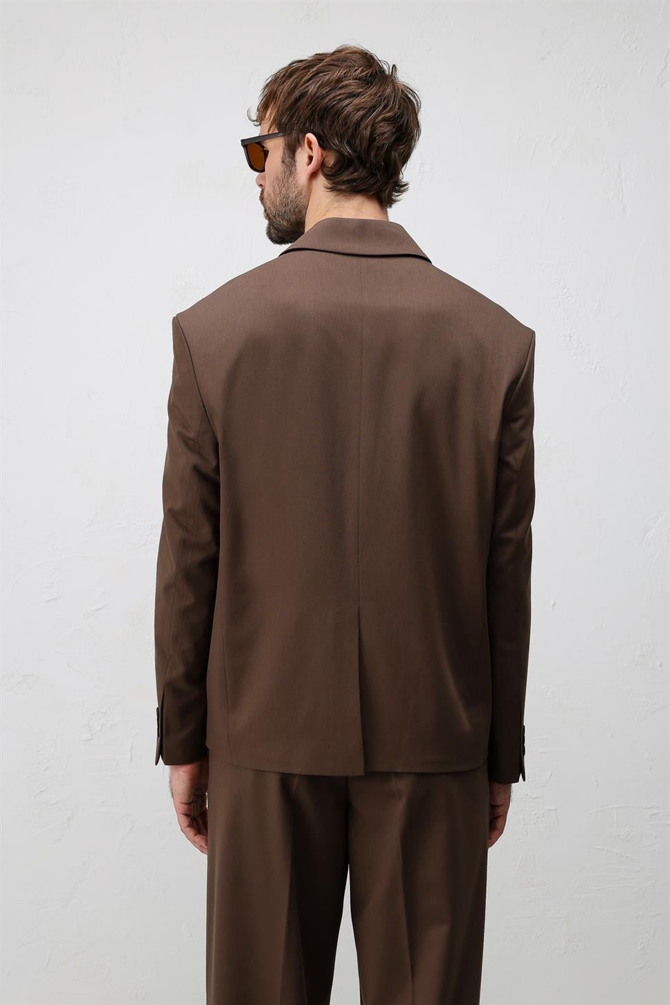 Antioch Kahve Relaxed Fit Erkek Blazer Ceket