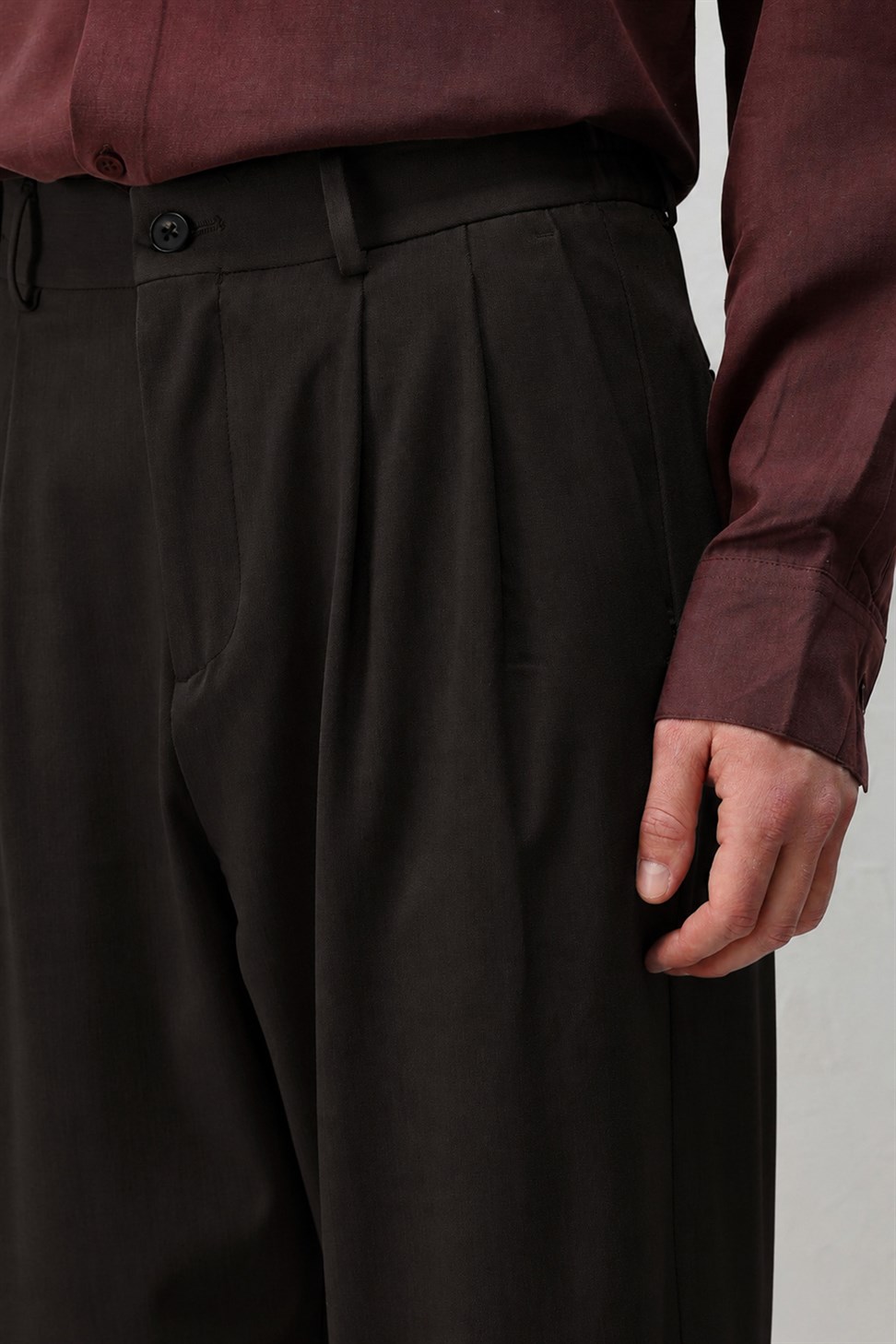 Antioch Kahve Relaxed Fit Erkek Pantolon