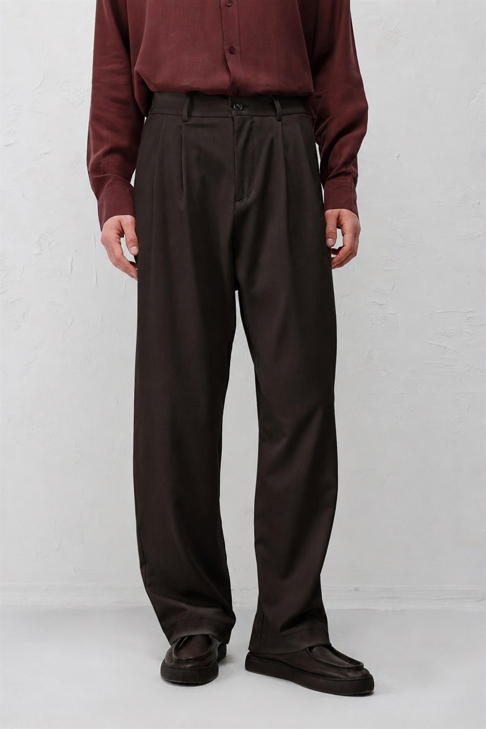 Antioch Kahve Relaxed Fit Erkek Pantolon