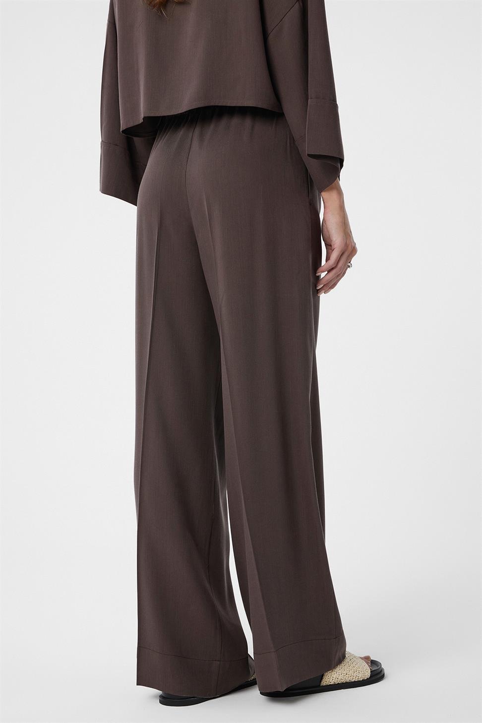 Antioch Kahve Relaxed Kadın Pantolon