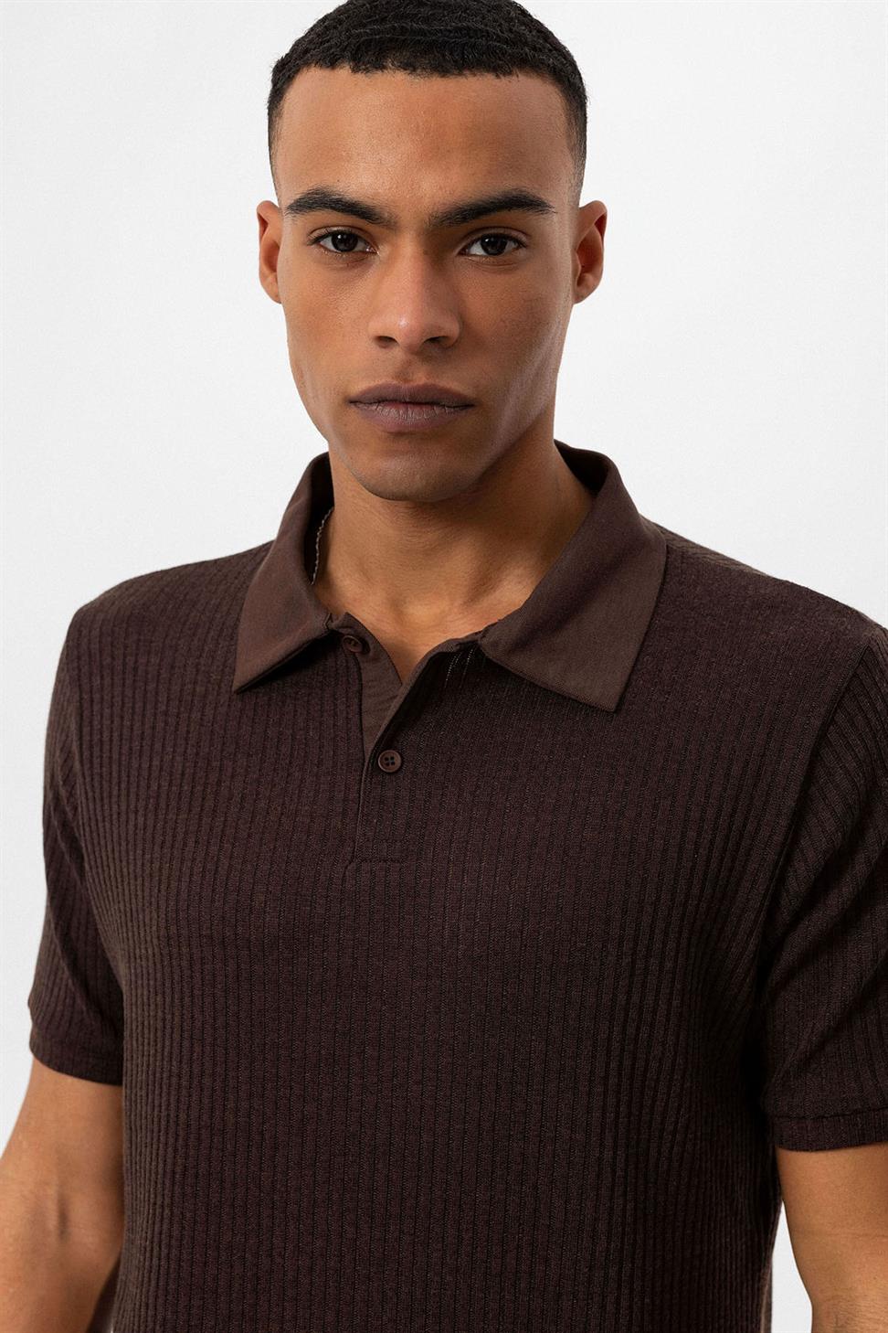 Slim Fit Polo Yaka Erkek T-Shirt