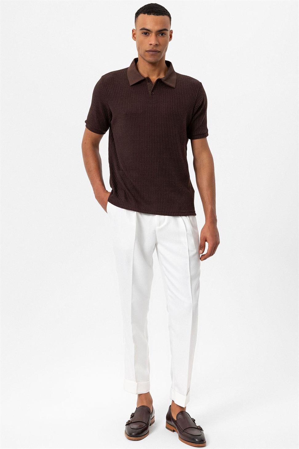 Slim Fit Polo Yaka Erkek T-Shirt