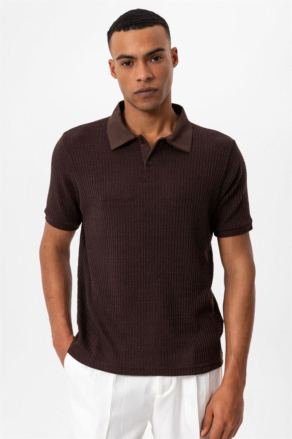 Slim Fit Polo Yaka Erkek T-Shirt