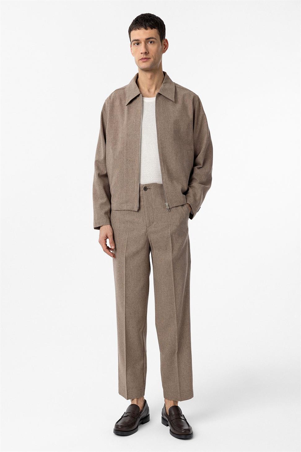 Antioch Kahve Straight Fit Erkek Pantolon