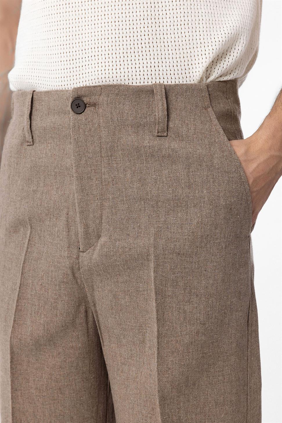 Antioch Kahve Straight Fit Erkek Pantolon