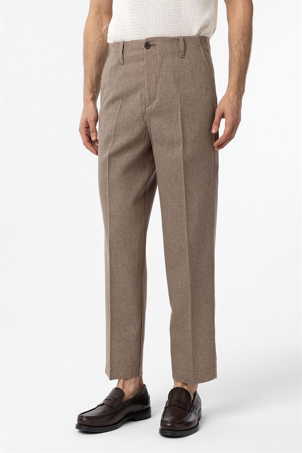 Antioch Kahve Straight Fit Erkek Pantolon