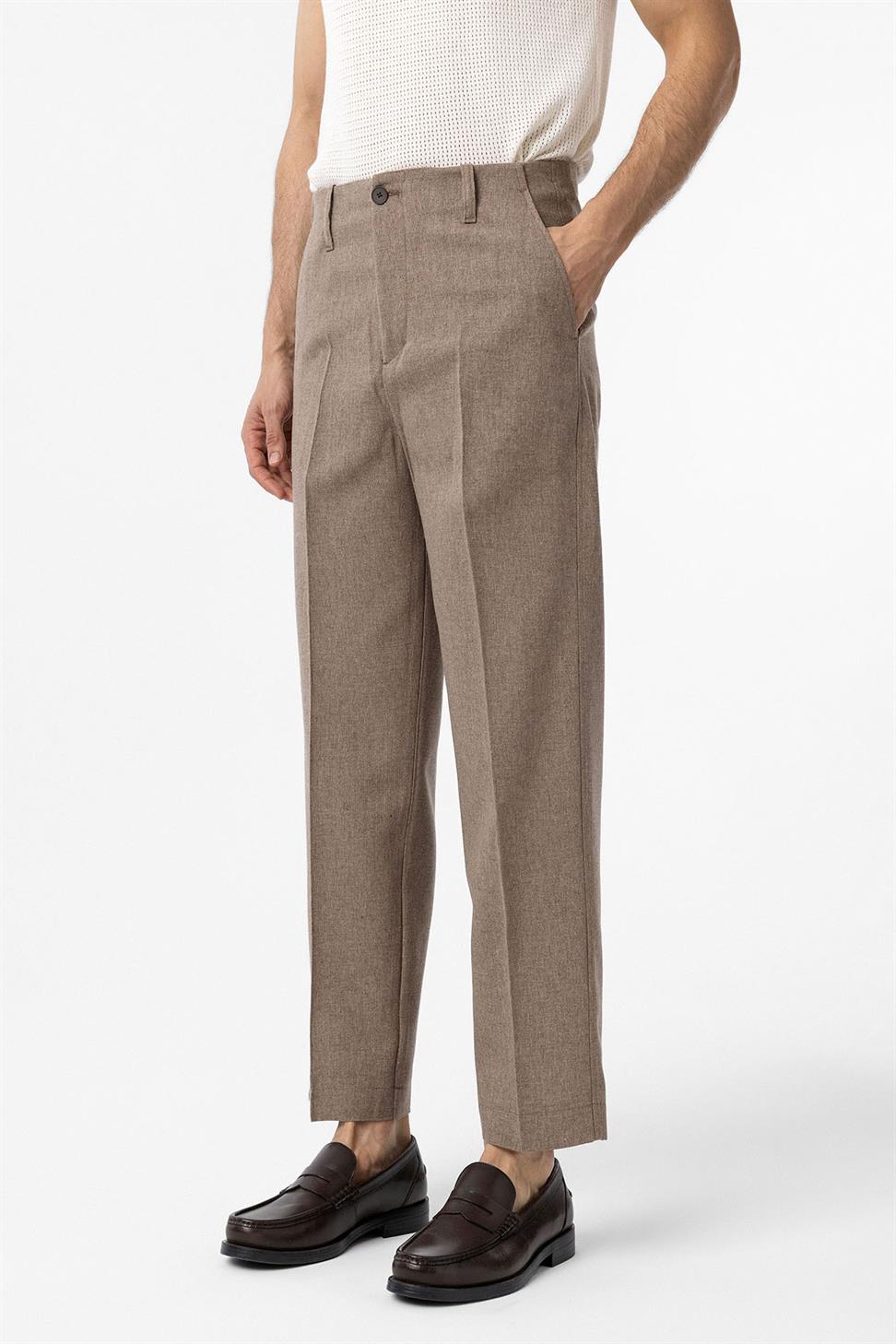 Antioch Kahve Straight Fit Erkek Pantolon