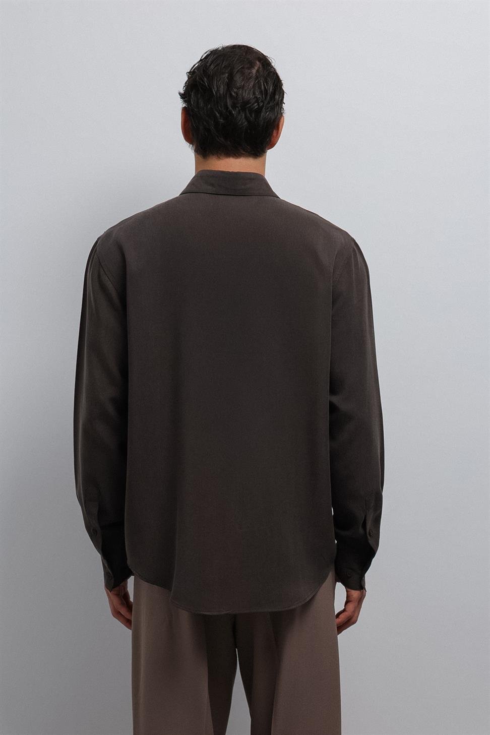 Antioch Kahve Teknik Regular Fit Erkek Gömlek