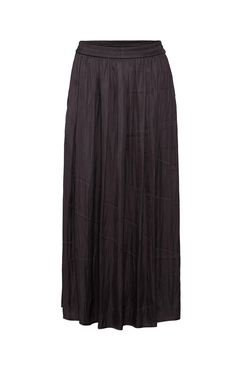 Antioch Kahve Uzun Dökümlü Pilili Kadın Etek